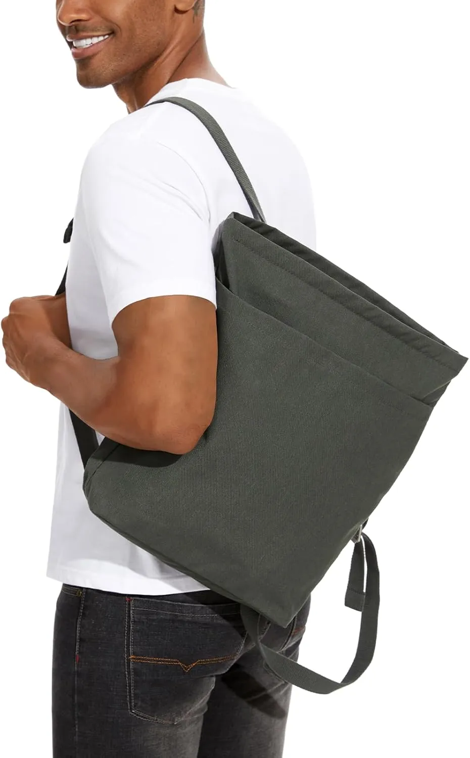 Tote Bag Backpack 2 in 1,Waterproof, holds 14" laptop