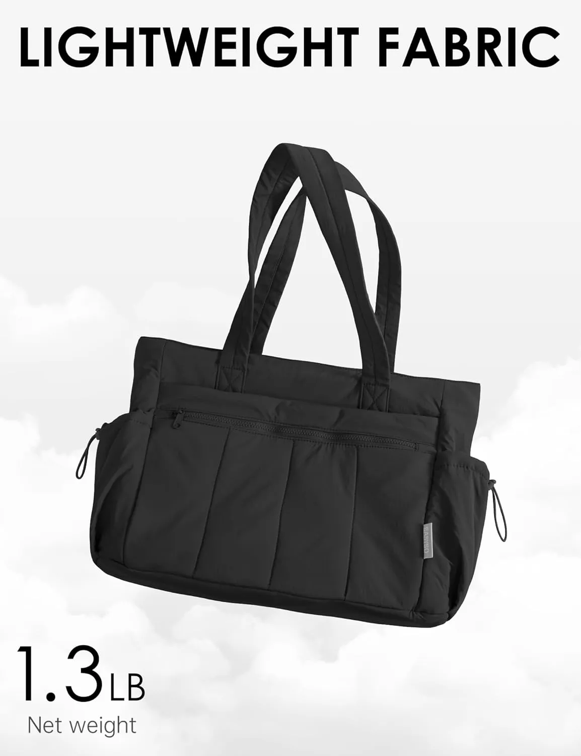 Tote Bag for Women, Lightweight Large Puffer Bag, Quilted Shoulder Purses Handbags for Travel Work