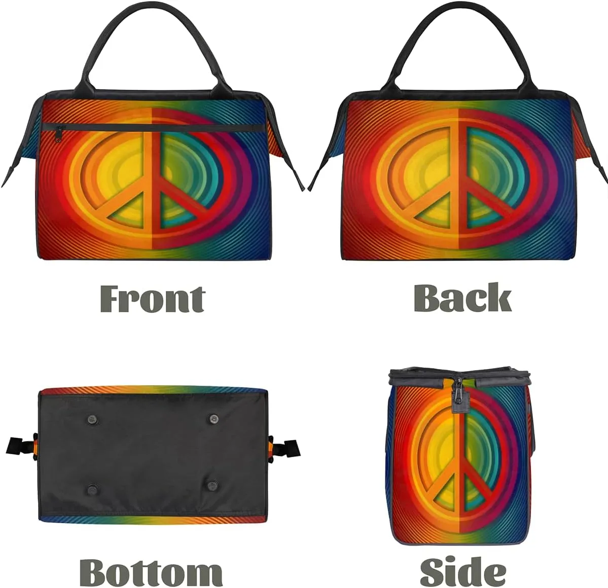 Tote Bag for Women with Zipper, Lightweight Travel Tote Bag Large Shoulder Bag Handbag for Work, Gym