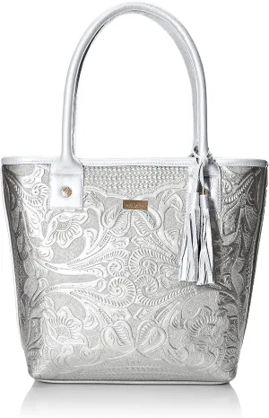 Tote bag, women's bag, handcrafted bag, engraved leather bag, leather bag, lady bag, Soraya Model