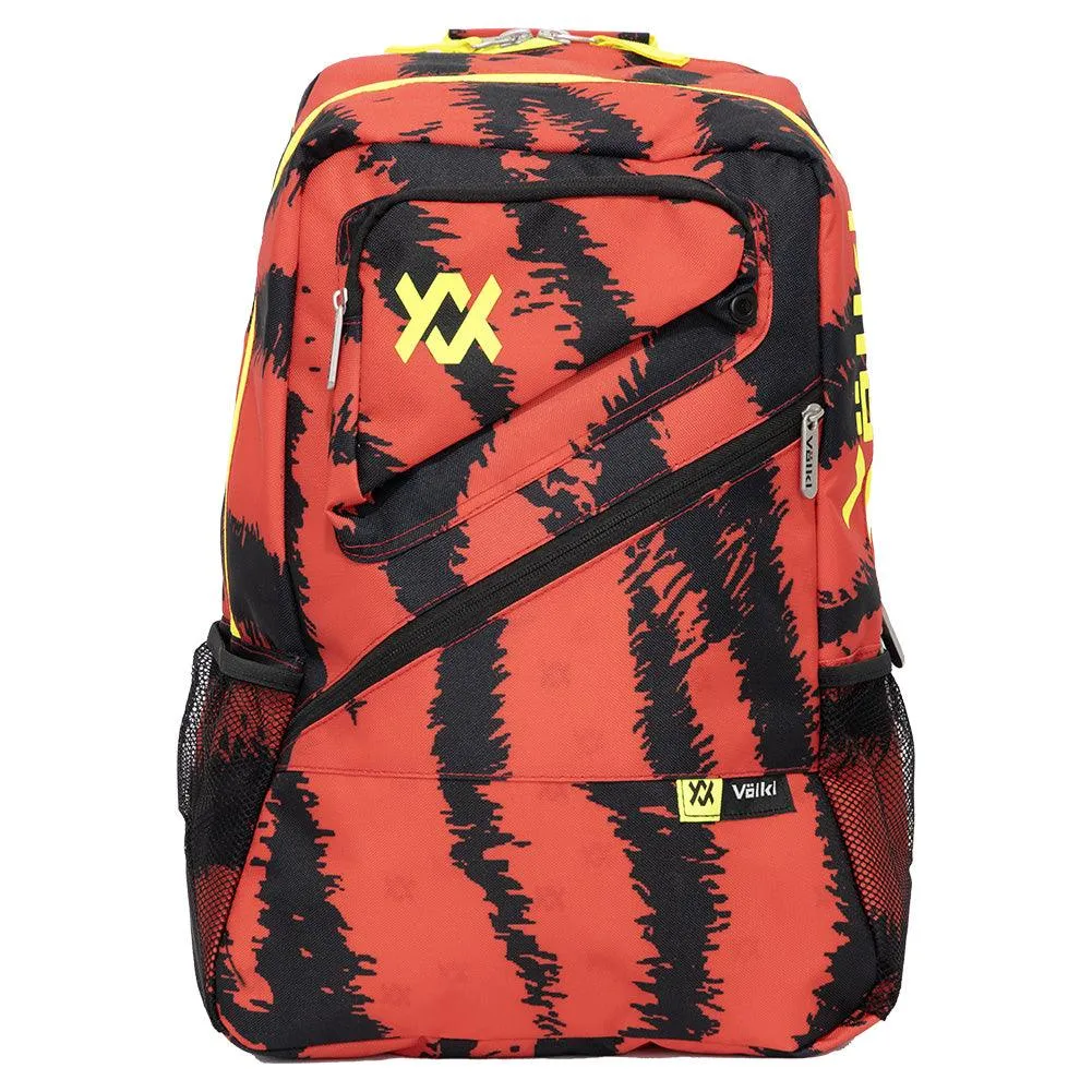 Tour Zebra Euro Tennis Backpack Lava Red and Black