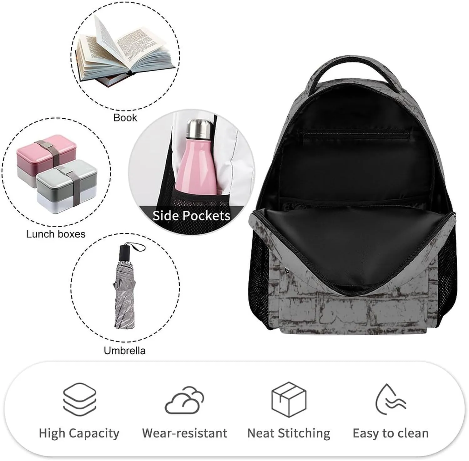 Tractor Backpack for Kids Girls Boys School, 16 Inches Cute Tractors Theme Bookbag, Adjustable, Lightweight, Large Capacity, Colorful Daily Casual Backpacks