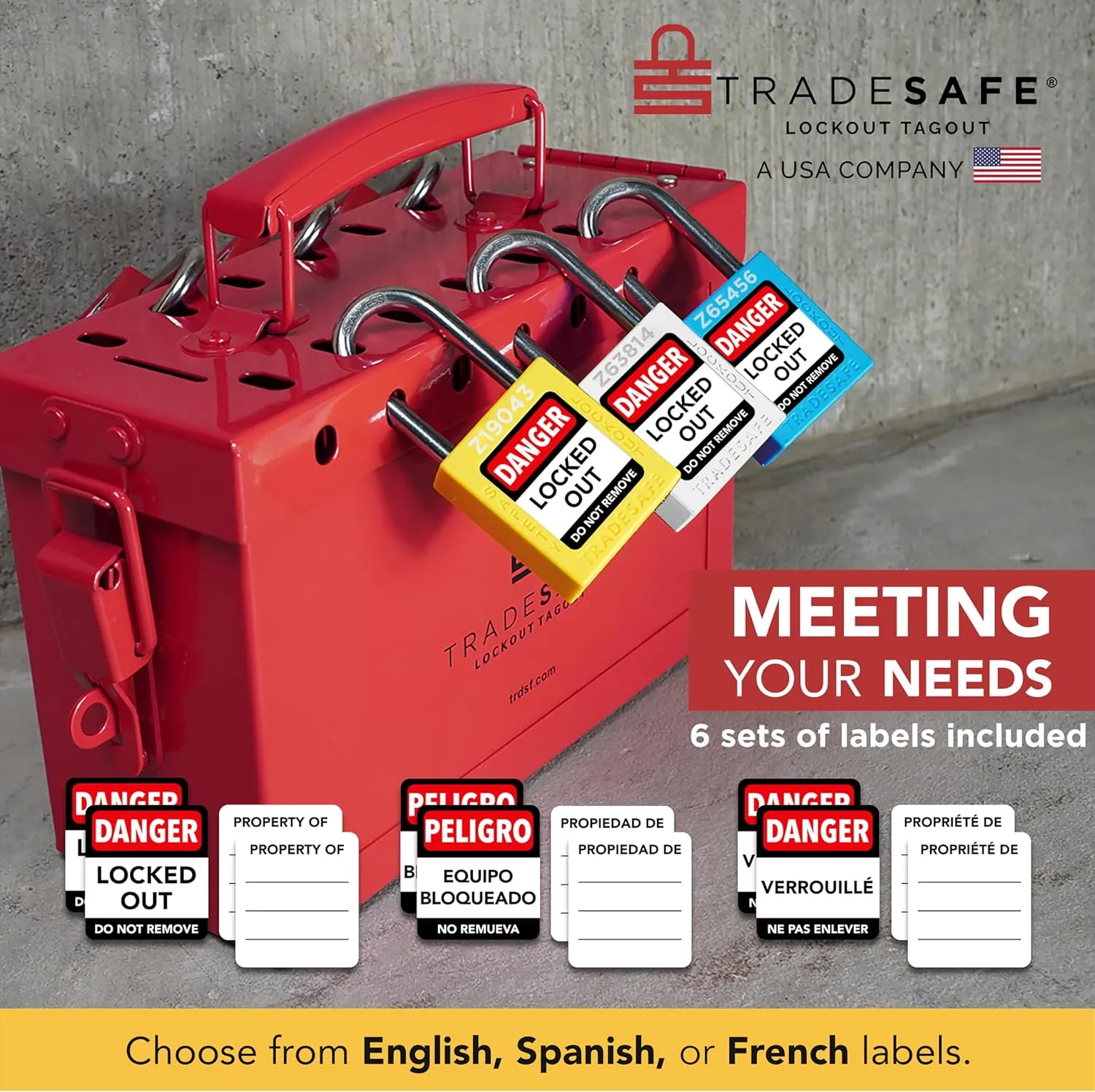TRADESAFE Lockout Tagout Locks Set - 10 Green Keyed Alike Padlocks, 2 Keys Per Lock, OSHA Compliant Loto Locks for Lock Out Tag Out Stations, Premium Grade