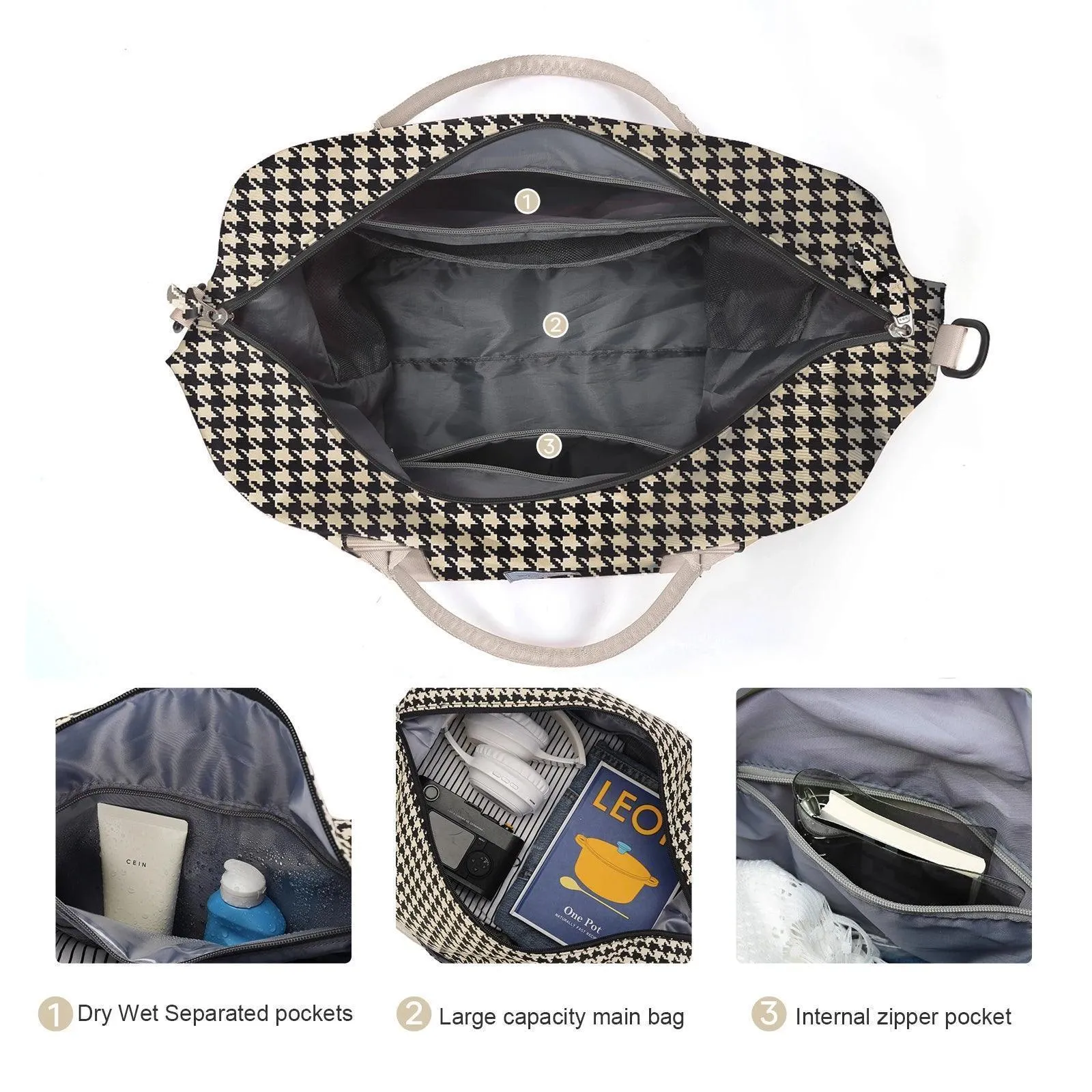 Travel Waterproof Duffel Gym Tote & Crossbody Bag