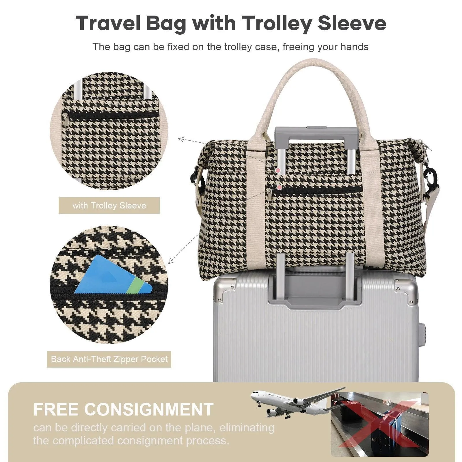 Travel Waterproof Duffel Gym Tote & Crossbody Bag