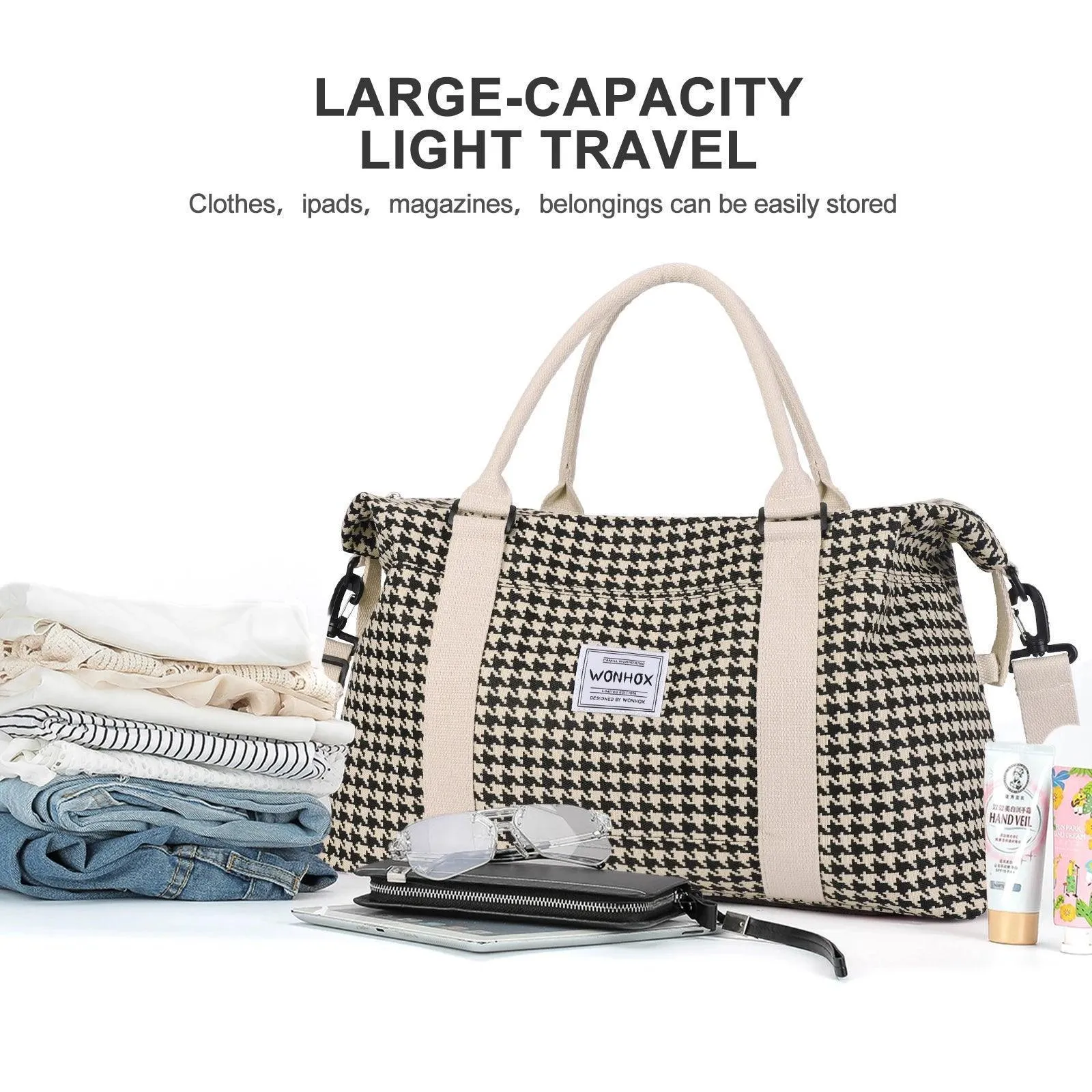 Travel Waterproof Duffel Gym Tote & Crossbody Bag