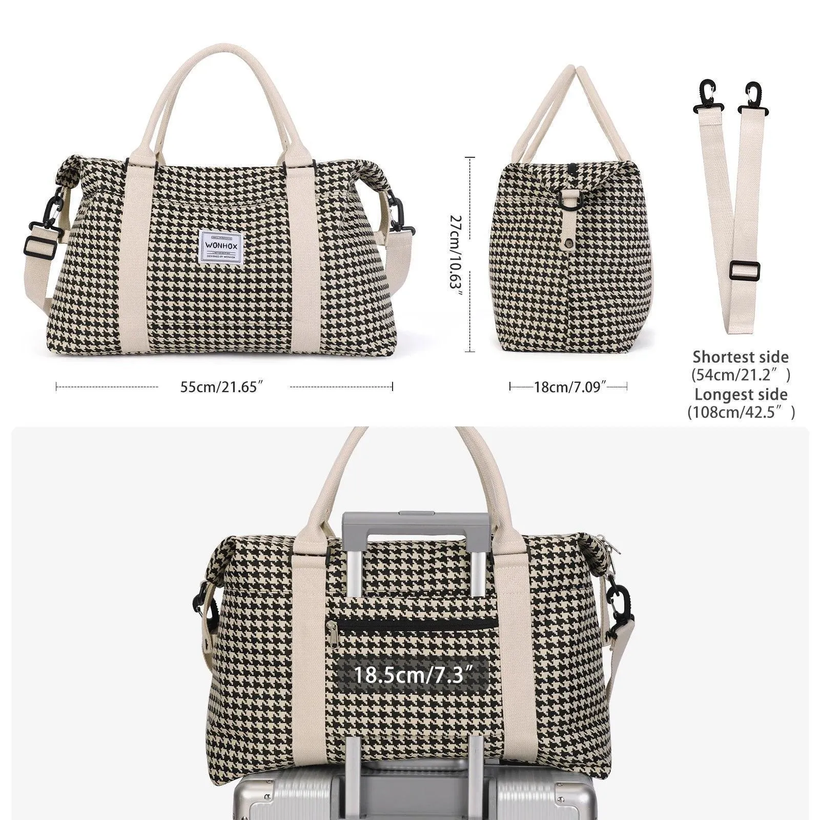 Travel Waterproof Duffel Gym Tote & Crossbody Bag