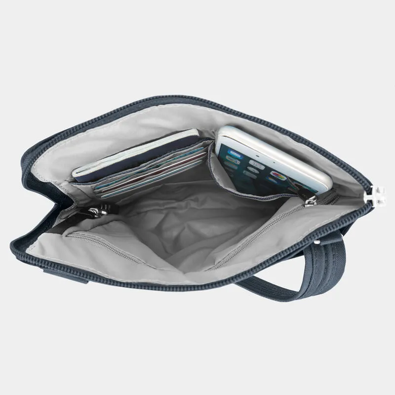 Travelon Anti-Theft Classic Slim Double Zip Crossbody - Midnight