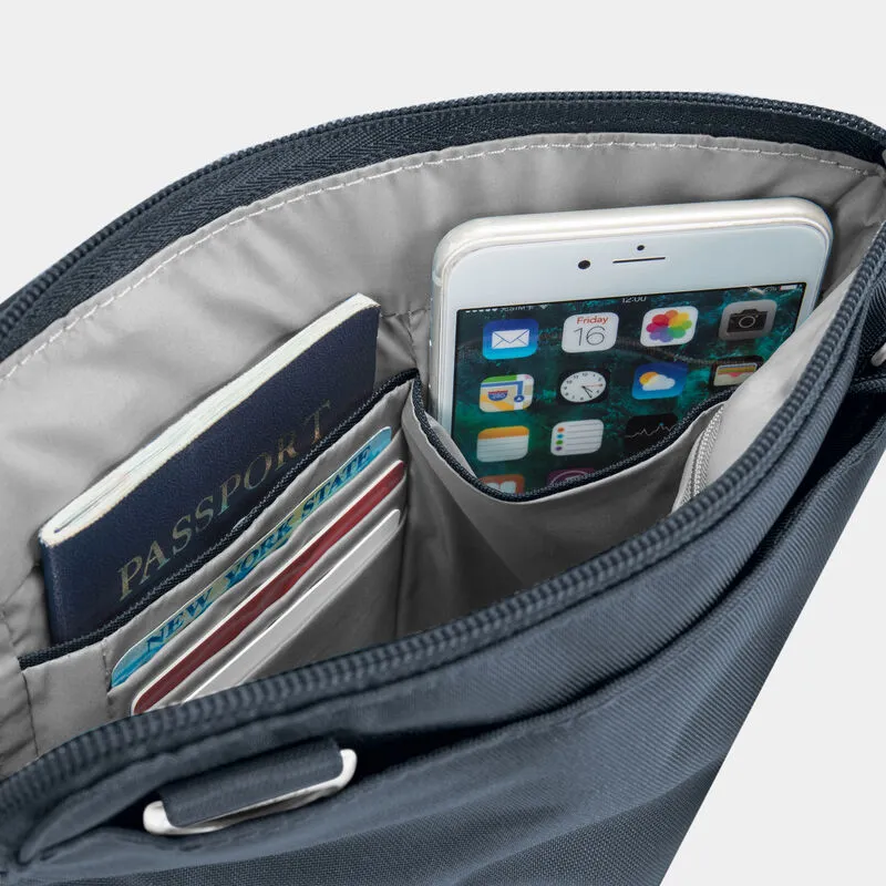 Travelon Anti-Theft Classic Slim Double Zip Crossbody - Midnight