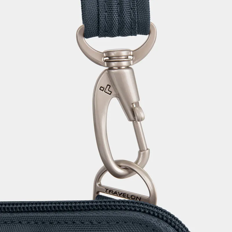 Travelon Anti-Theft Classic Slim Double Zip Crossbody - Midnight