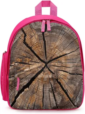 Tree Stump Wood Grain Travel Backpack Casual Bag Lightweight Hiking Backpacks for Business, Travelling, Hiking