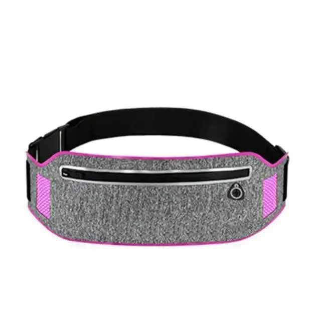 Trendy Slim Running Belt Fanny Pack Fitness Workout Exercise Waist Bag Jogging Belt Bag Gym Fitness Bag Ultra Light Runners Belt Travel Money Belt For Men Women