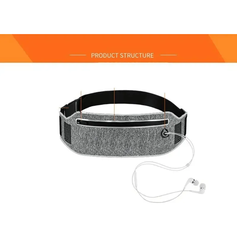 Trendy Slim Running Belt Fanny Pack Fitness Workout Exercise Waist Bag Jogging Belt Bag Gym Fitness Bag Ultra Light Runners Belt Travel Money Belt For Men Women