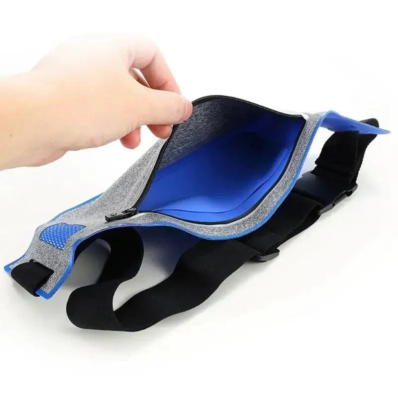 Trendy Slim Running Belt Fanny Pack Fitness Workout Exercise Waist Bag Jogging Belt Bag Gym Fitness Bag Ultra Light Runners Belt Travel Money Belt For Men Women