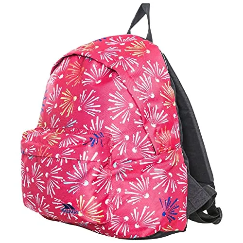 Trespass Kids Unisex Britt School Backpack/Rucksack (16 Litres) (One Size) (Raspberry Pattern)