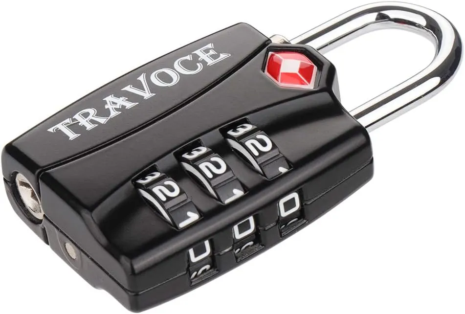 TSA Approved Luggage Locks, Travel Locks Which Also Work Great as Gym Locks, Suitcase, Backpack and more, 1,2,4 & 6 Pack