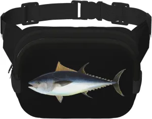 Tuna Fish Waist Pack Bag Fanny Pack for Men&Women Hip Bum Bag with Adjustable Strap for Outdoors Workout Traveling Casual Running Hiking Cycling