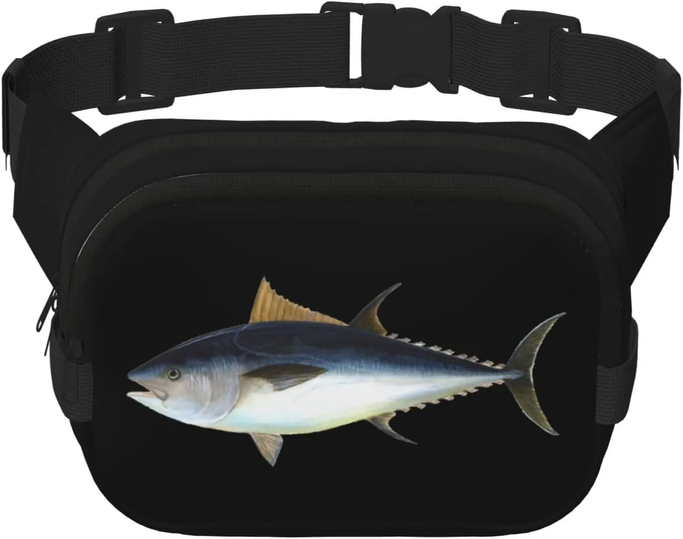 Tuna Fish Waist Pack Bag Fanny Pack for Men&Women Hip Bum Bag with Adjustable Strap for Outdoors Workout Traveling Casual Running Hiking Cycling