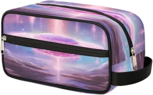 Ufo Spacecraft Toiletry Bag Dopp Kit Makeup Bag Travel Toiletry Bag for Women Men Portable Organizer Shaving Bag for Toiletries Accessories