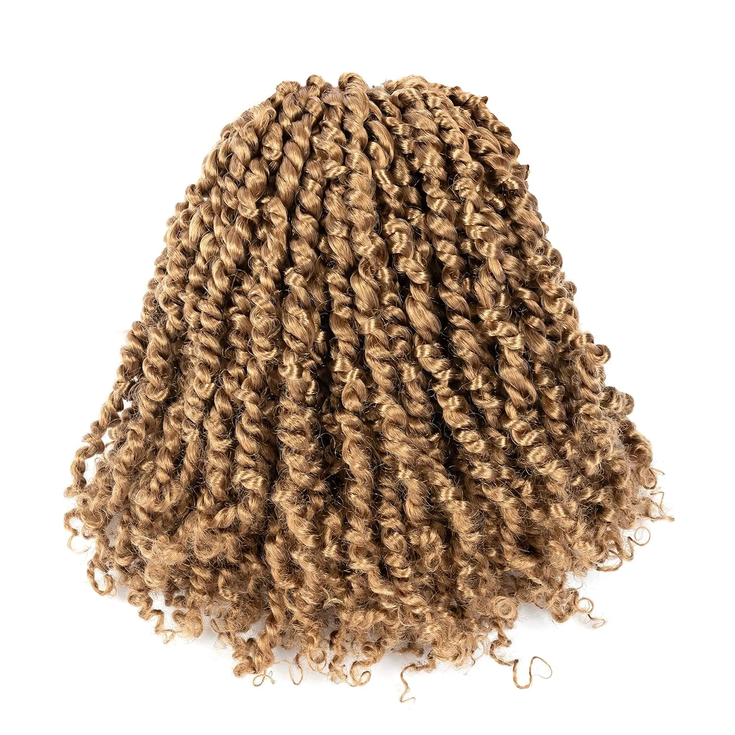 Umylar Passion Twist Hair 10 Inch 8 Packs Pre-twisted Passion Twist Crochet Hair For Women Pre-looped Short Passion Twist Bohemian Braids Synthetic Hair Extension (10 Inch (Pack of 8), 27#)