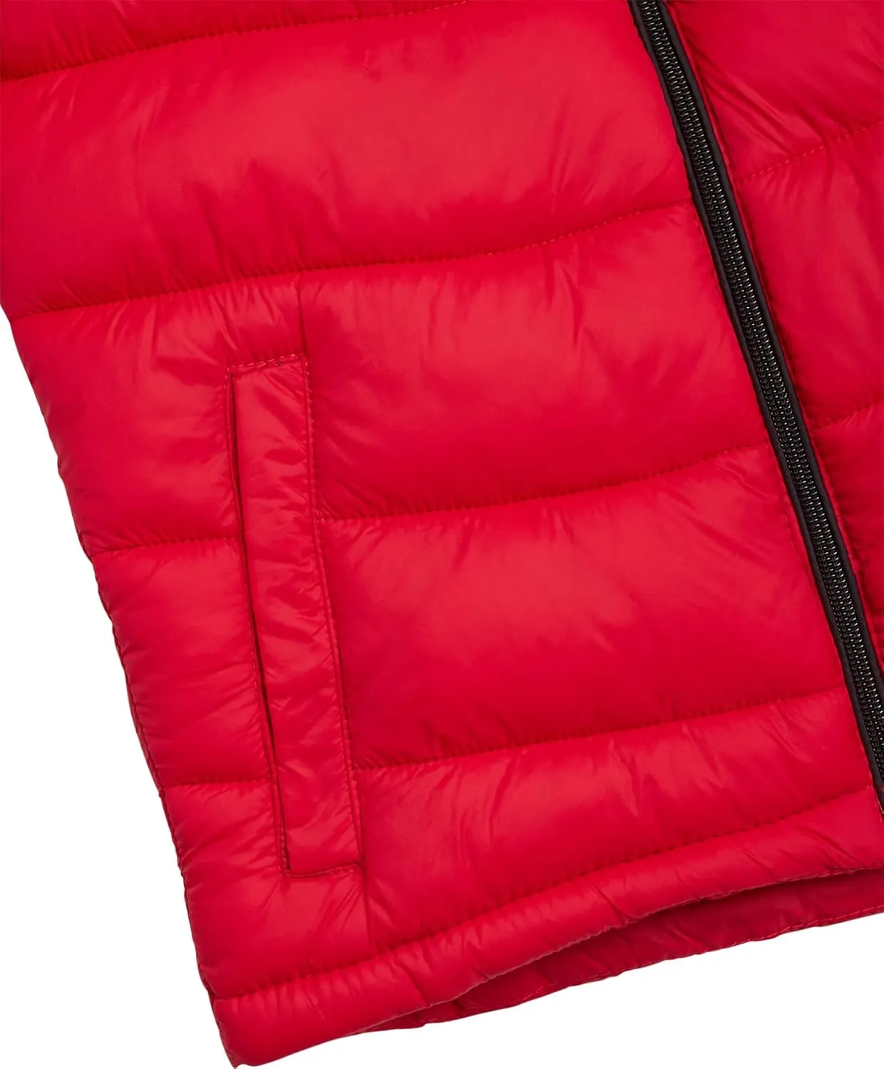 URBAN REPUBLIC Boys’ Foldable Hooded Jacket – Insulated Weather Resistant Bubble Puffer Windbreaker Coat for Boys Sizes 4-20