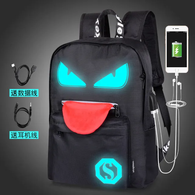 USB C22 Anti-theft Boy Bag Teenager Bags Easy-to-use Oxford Waterproof Charge Backpacks Christmas clearance School Headphone cable