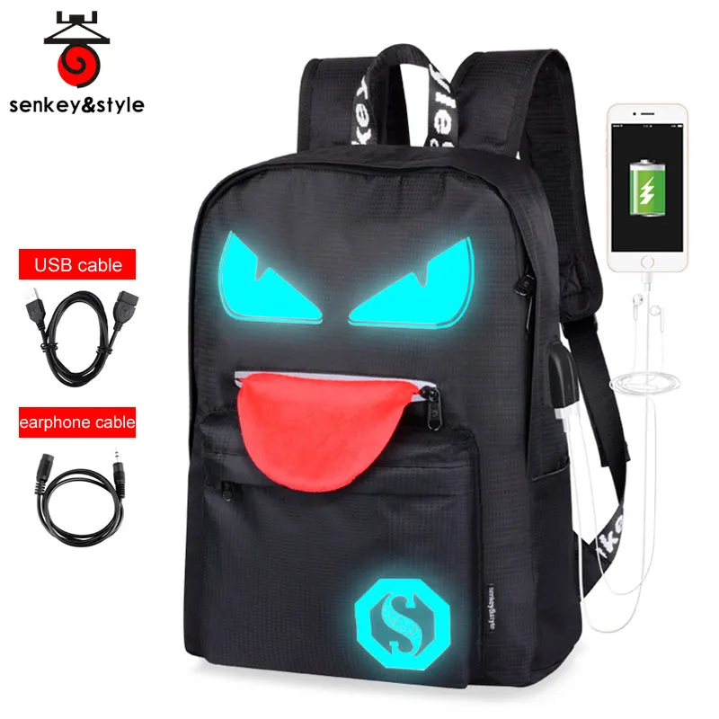 USB C22 Anti-theft Boy Bag Teenager Bags Easy-to-use Oxford Waterproof Charge Backpacks Christmas clearance School Headphone cable