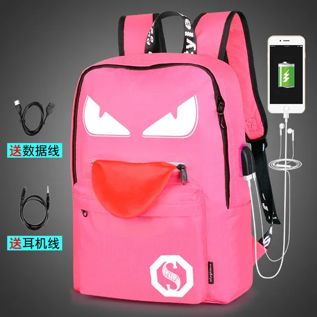 USB C22 Anti-theft Boy Bag Teenager Bags Easy-to-use Oxford Waterproof Charge Backpacks Christmas clearance School Headphone cable