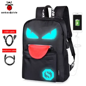 USB C22 Anti-theft Boy Bag Teenager Bags Easy-to-use Oxford Waterproof Charge Backpacks Christmas clearance School Headphone cable