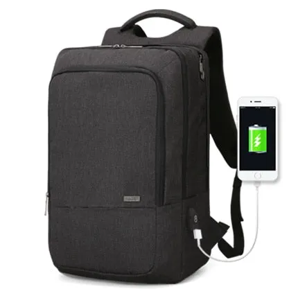 USB Recharging Design High Capacity Travel Backpack 15.6 inch