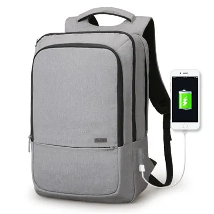 USB Recharging Design High Capacity Travel Backpack 15.6 inch