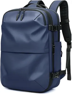Vacspace Backpack, Prestora Pack, Vacuum Seal Travelm, Vacpack With Vacuum, Pump And Lock,Airbag Backpacks Carry On Flight With Usb Charging Port,Vacuum Seal (Blue)