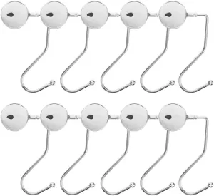 VALICLUD 20pcs Portable Purse Hooks Table Purse Bag Hanger Table Backpack Holder Schoolbag Hook Purse Hanger Holder Instant Desk Mount Bag Holder, 11.50X6.50X0.50CM, 16M43W08J4LYBD