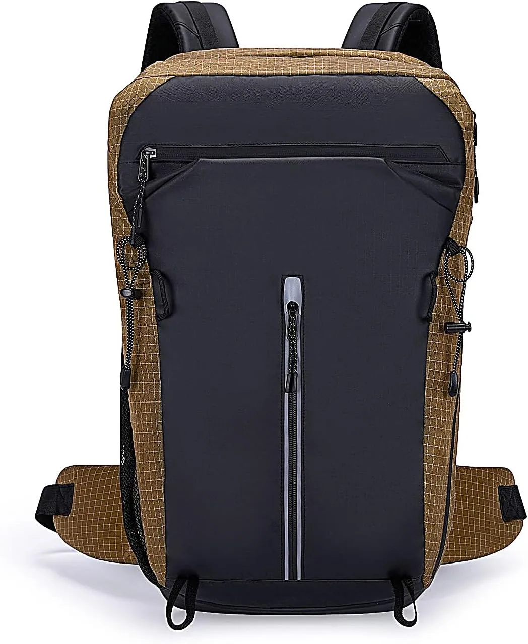 Vellyhiker 40L Hiking Backpack for Outdoor Camping Reflective Cycling Daypack Ultralight Outdoor Camping Travel Daypack (Desert Yellow)
