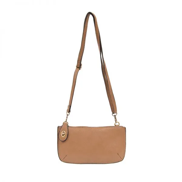 Vera Crossbody Wristlet Clutch in Camel