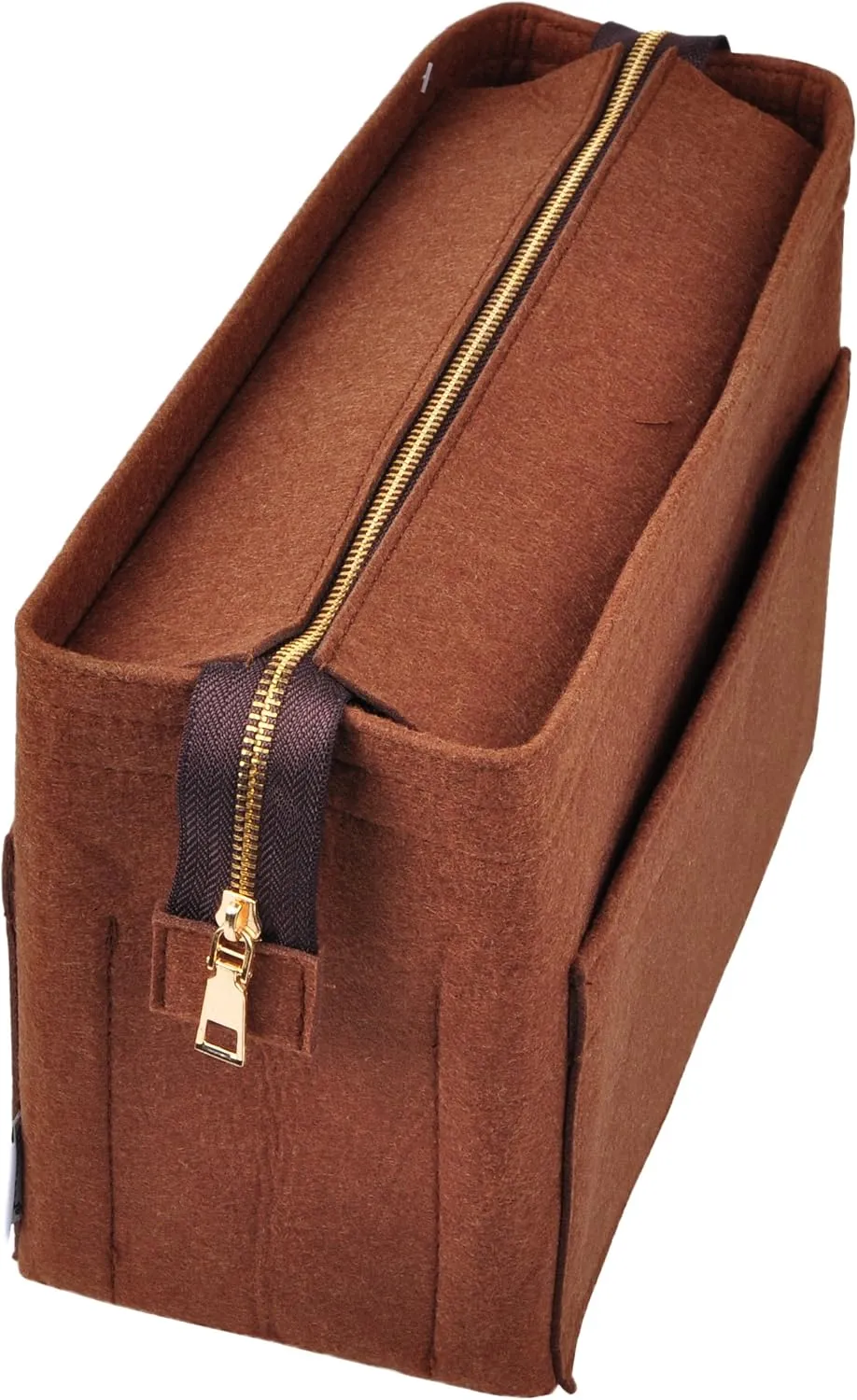 Vercord Felt Zipper Handbag Tote Purse Duffel Backpack Organizer Insert Coffee Large