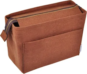 Vercord Felt Zipper Handbag Tote Purse Duffel Backpack Organizer Insert Coffee Large
