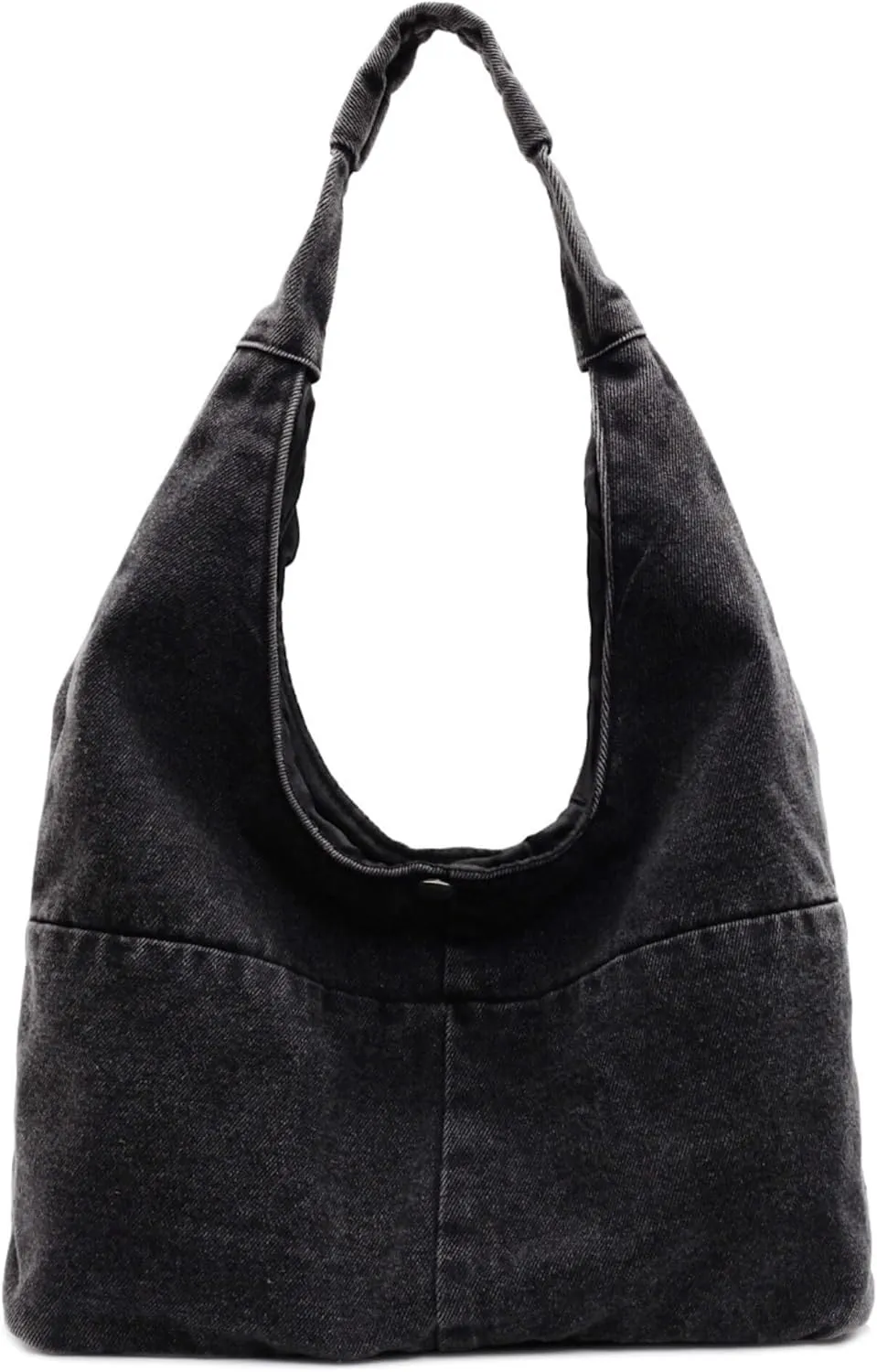 Vintage Grunge Tote Bag Y2K Canvas Bag for Women Men, Denim Crossbody Hobo Shoulder Bag Retro Unisex Bag