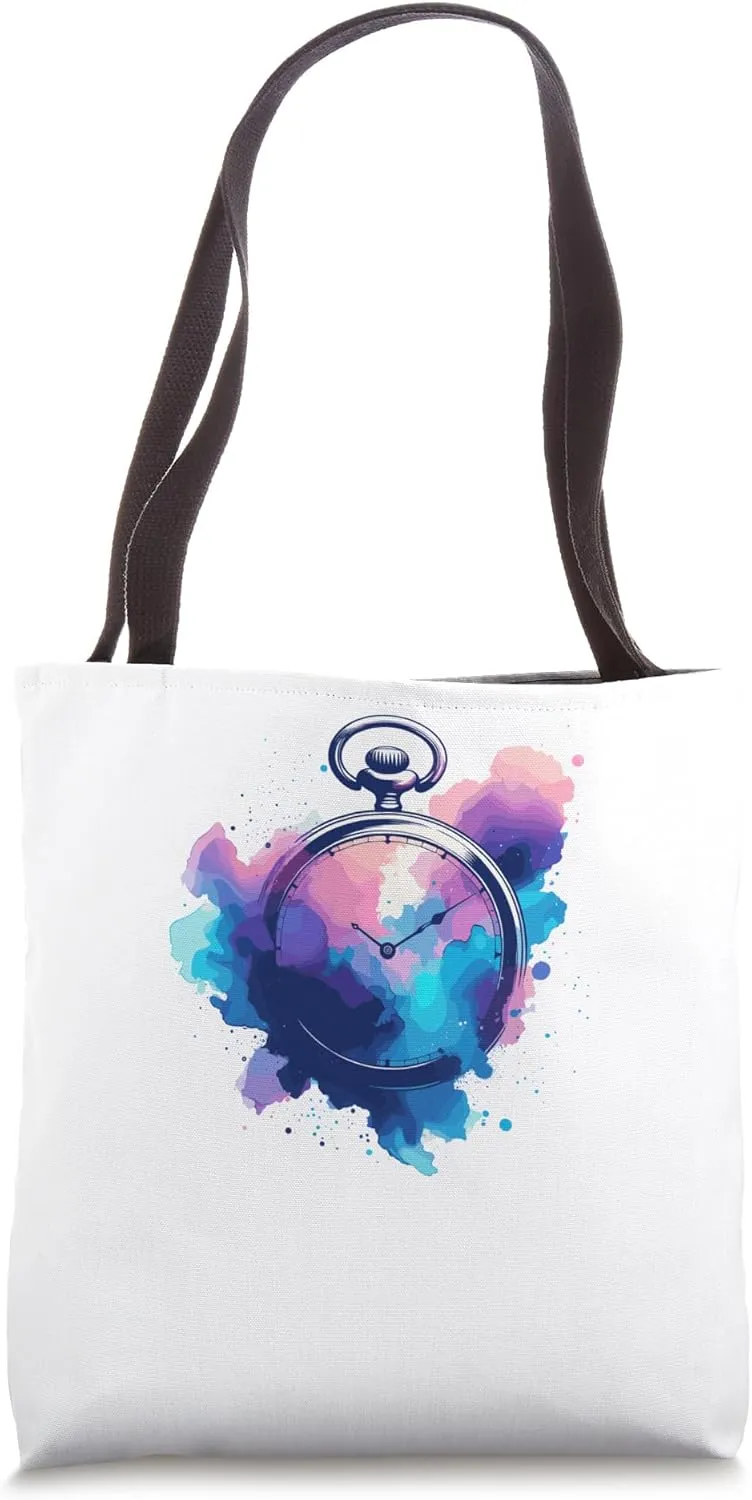 Vintage Pocket Watch Chain Retro Tote Bag