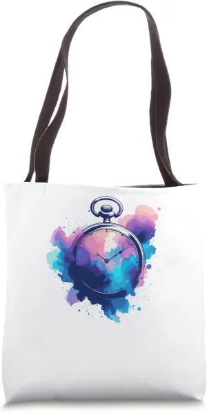 Vintage Pocket Watch Chain Retro Tote Bag