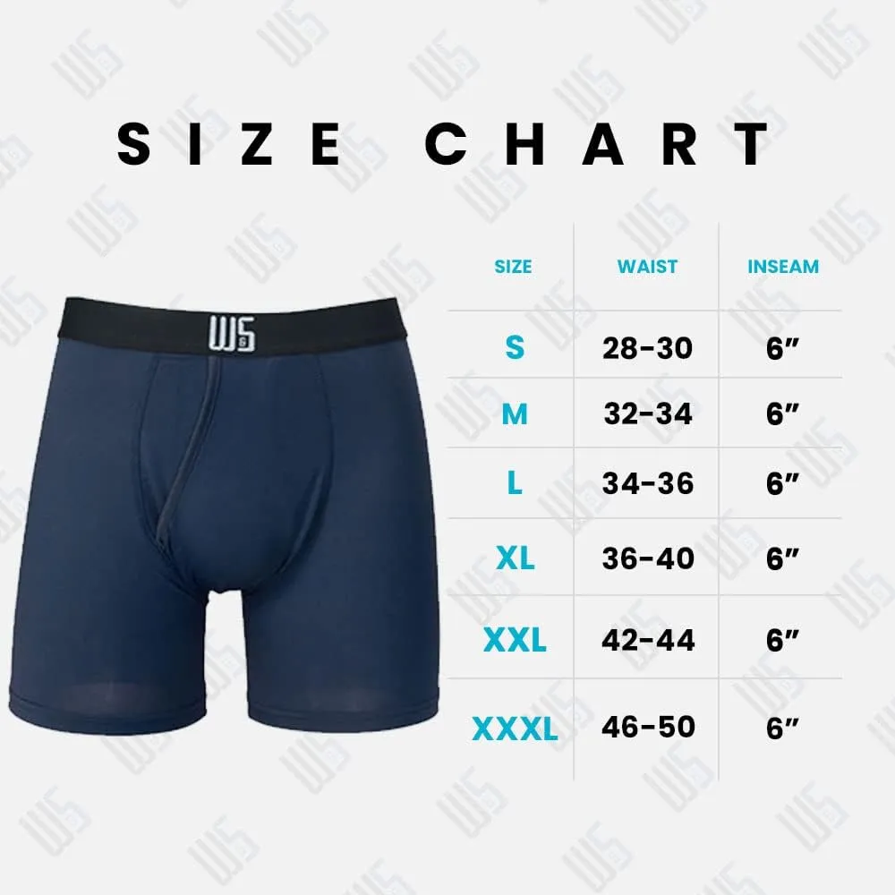 Warriors & Scholars | Mens Boxer Briefs | Boxer Briefs for Men Pack of 6 | Mens Boxer Briefs Underwear | Boys Boxer Briefs