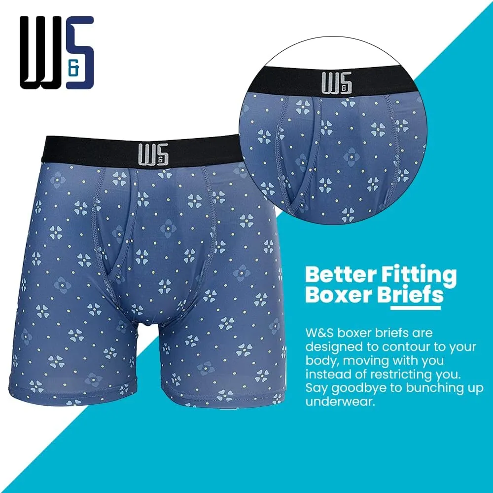 Warriors & Scholars | Mens Boxer Briefs | Boxer Briefs for Men Pack of 6 | Mens Boxer Briefs Underwear | Boys Boxer Briefs