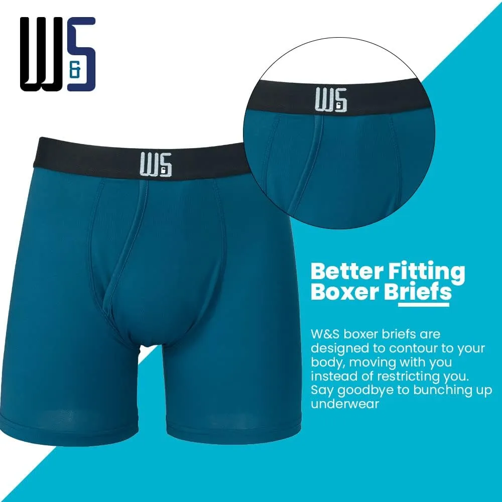 Warriors & Scholars | Mens Boxer Briefs | Boxer Briefs for Men Pack of 6 | Mens Boxer Briefs Underwear | Boys Boxer Briefs