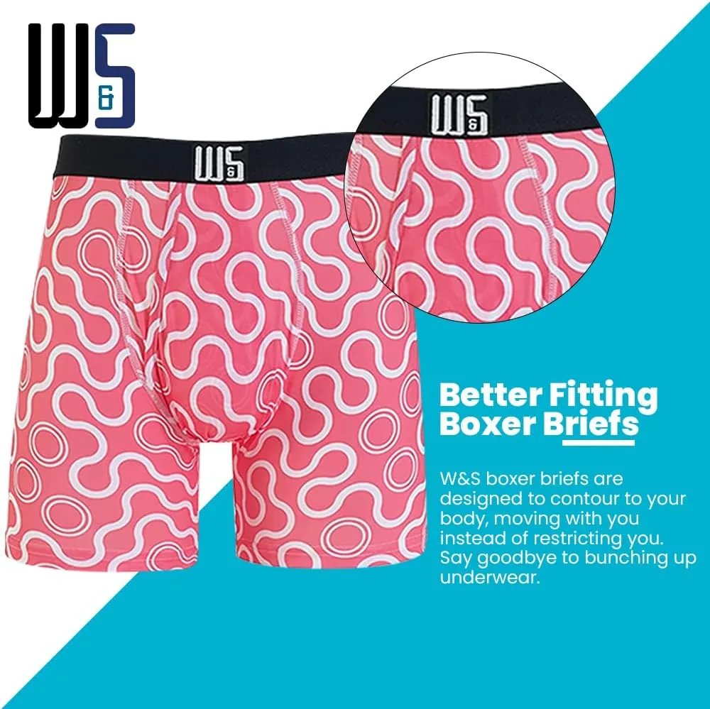 Warriors & Scholars | Mens Boxer Briefs | Boxer Briefs for Men Pack of 6 | Mens Boxer Briefs Underwear | Boys Boxer Briefs