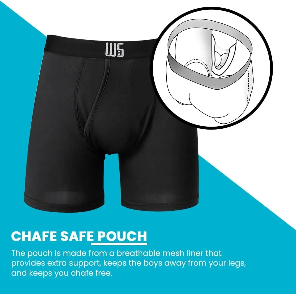 Warriors & Scholars | Mens Boxer Briefs | Boxer Briefs for Men Pack of 6 | Mens Boxer Briefs Underwear | Boys Boxer Briefs