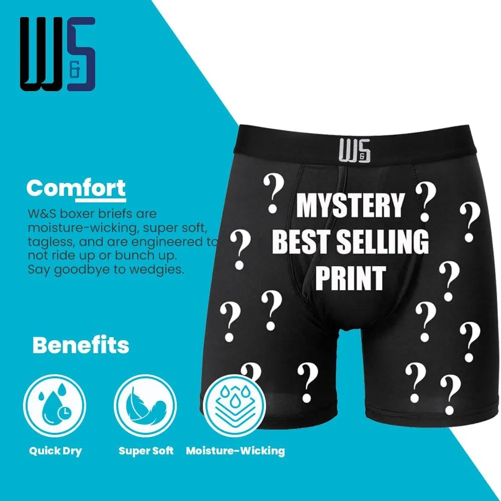 Warriors & Scholars | Mens Boxer Briefs | Boxer Briefs for Men Pack of 6 | Mens Boxer Briefs Underwear | Boys Boxer Briefs