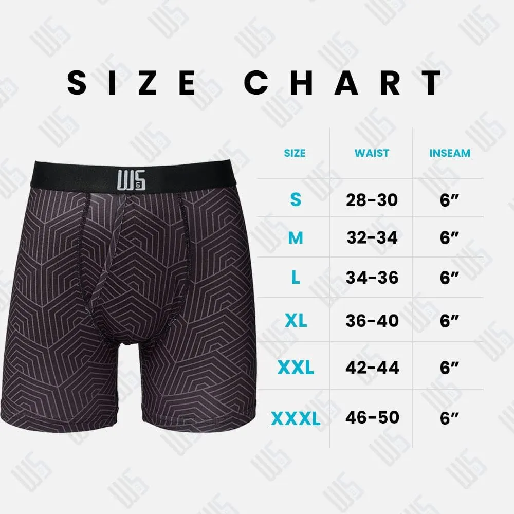 Warriors & Scholars | Mens Boxer Briefs | Boxer Briefs for Men Pack of 6 | Mens Boxer Briefs Underwear | Boys Boxer Briefs