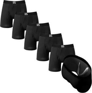 Warriors & Scholars | Mens Boxer Briefs | Boxer Briefs for Men Pack of 6 | Mens Boxer Briefs Underwear | Boys Boxer Briefs
