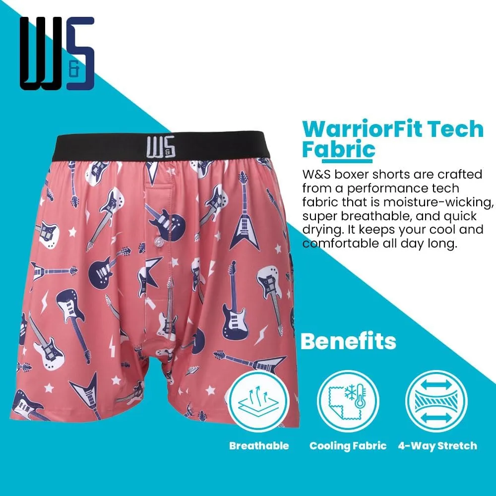 Warriors & Scholars | Mens boxer Shorts | Boxer shorts for men pack of 6 | Printed Mens underwear | Men boxer short underwear