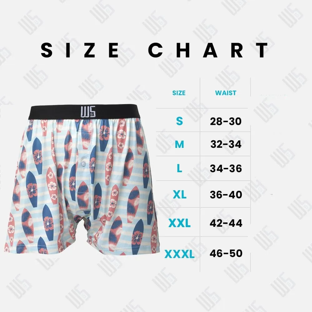 Warriors & Scholars | Mens boxer Shorts | Boxer shorts for men pack of 6 | Printed Mens underwear | Men boxer short underwear